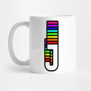 Rainbow Letter, J Mug